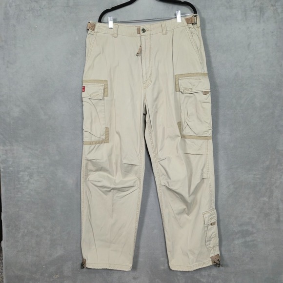 Abercrombie & Fitch Other - Vintage Abercrombie Fitch Cargo Pants Mens XL (Fits36x32) T-2083 Tan Paratrooper